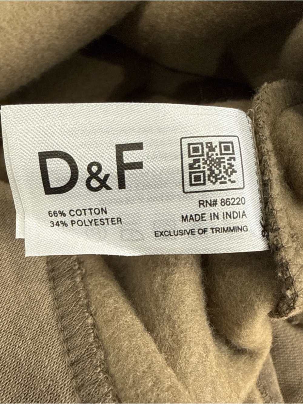 D & F Ricky Singh Mens M Olive Quarter Zip “Majestic & Grand” Sweatshirt NEW - Picture 11 of 11